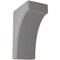 Ekena Millwork 5 1/4"W x 8"D x 12"H Clarksville Wood Vintage Decor Bracket, Pebble Grey BKTWD05X08X12CVPG - alternate 1